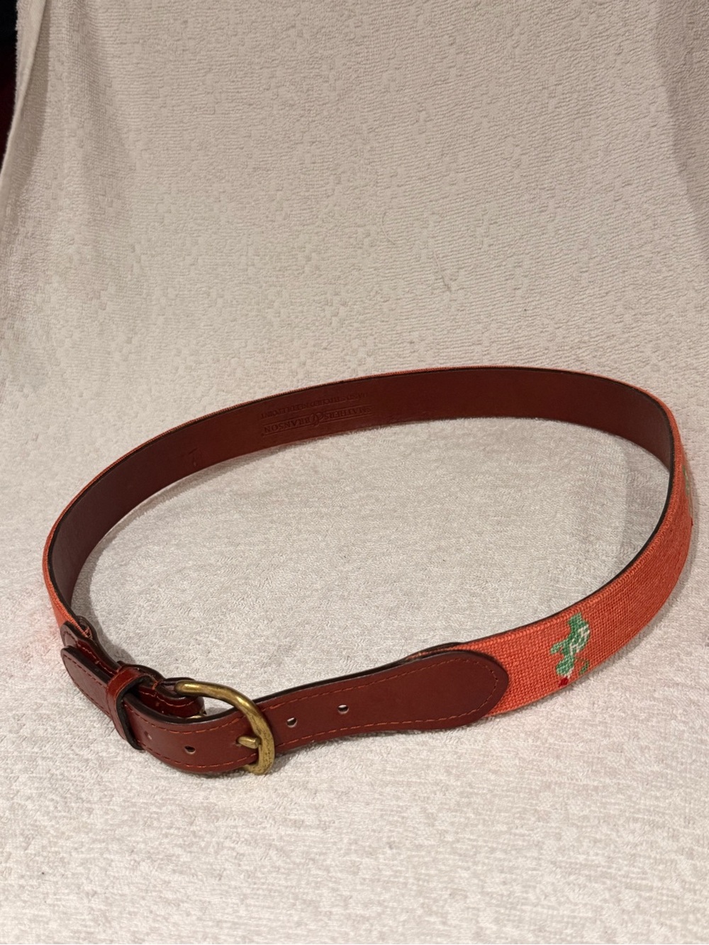 Golf Club Smathers and Branson Golf Belt Size 40 Orange Golf Belt